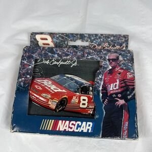 Dale Earnhardt Jr Collector's 3D Tin & 2 Decks of Playing Cards Budweiser NASCAR